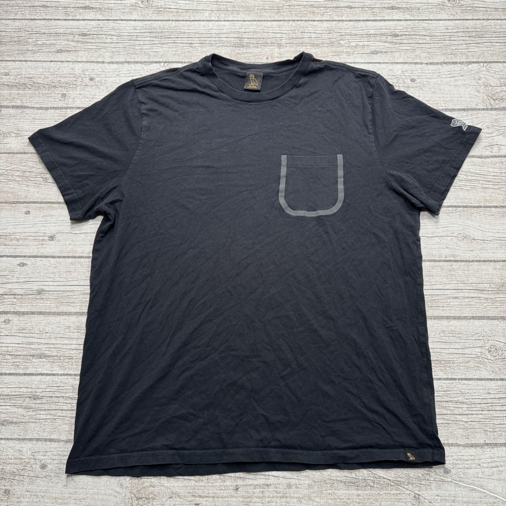 OVO October's Very Own T-Shirt Men's 2XL Black Owl Logo Short Sleeve Streetwear